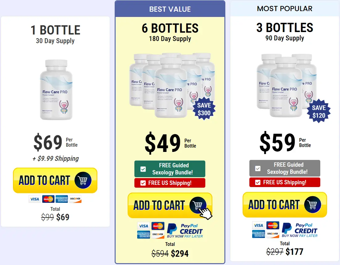 Flow Care Pro-Pricing-Options